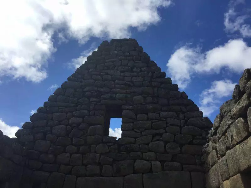 Incan ruins in Machu Picchu