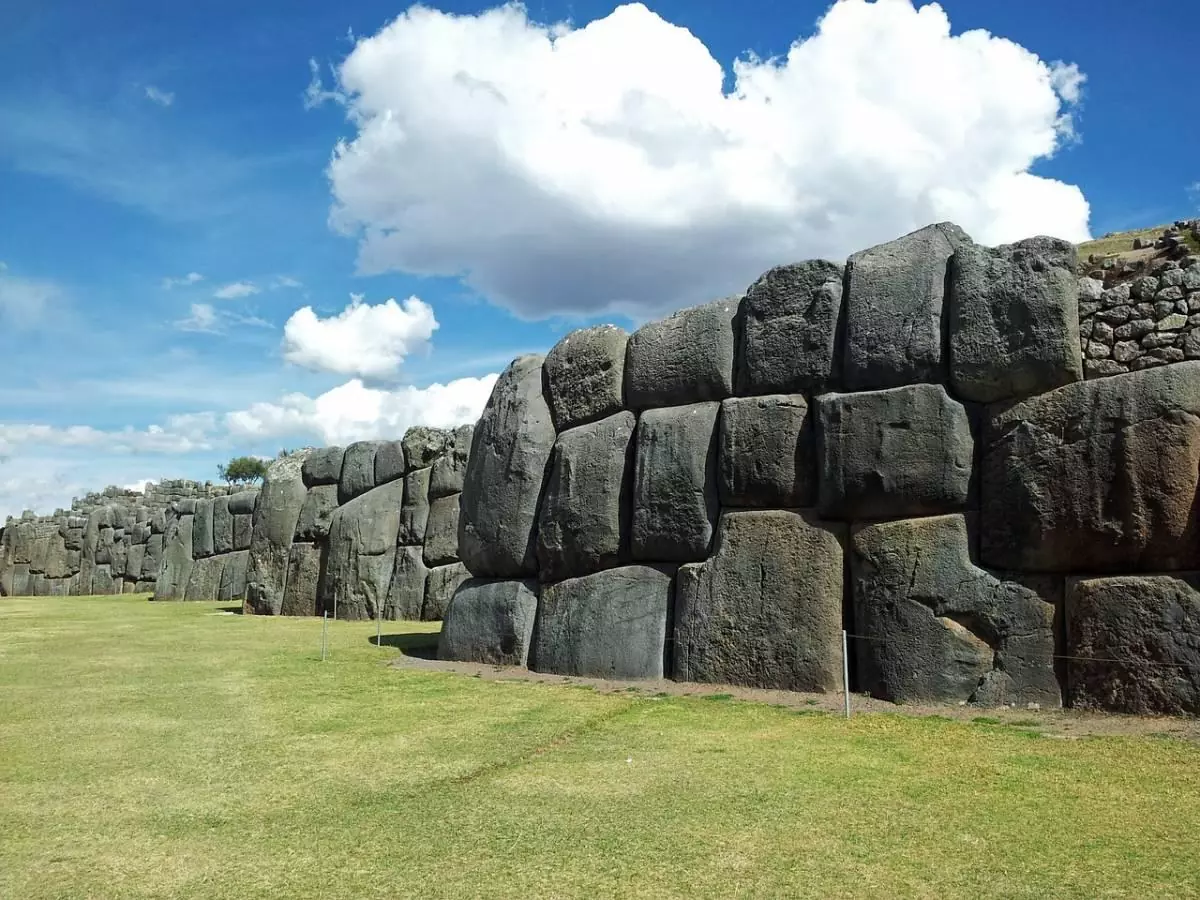 View of the stones at Sacsayhuaman