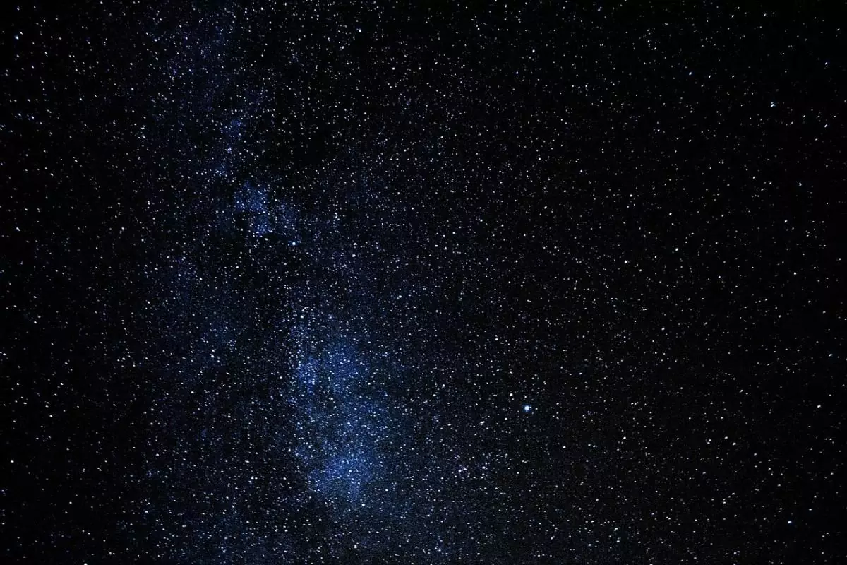 Night sky lit up with stars