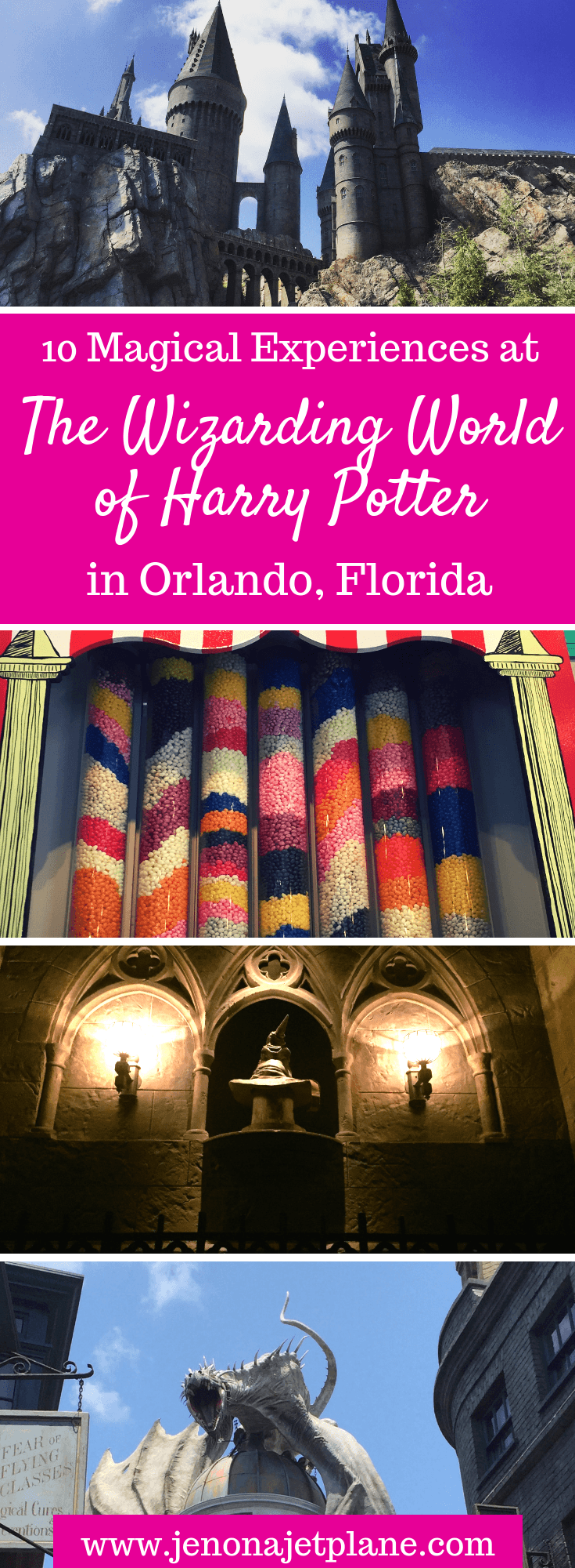 Are you planning a visit to Harry Potter World in Universal Studios, Orlando? Here are 10 experiences you can't miss, from riding the Hogwarts Express to touring Gringotts Bank. Save this pin to your Florida travel board for future reference. #harrypotter #universalstudios #themeparks #harrypotterworld #visitflorida #orlandoflorida #floridatrip #floridatravel