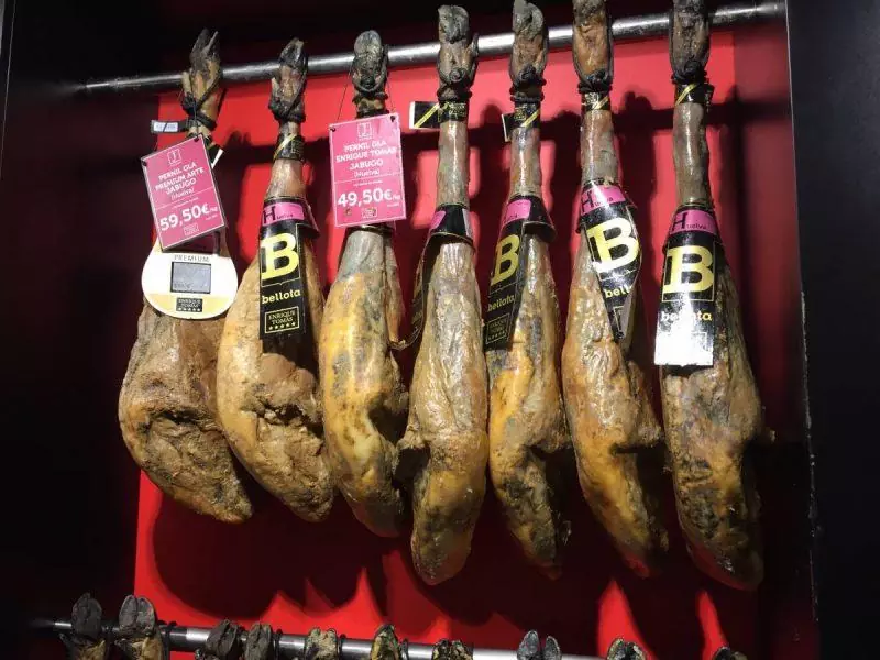 Jason Iberico hanging on the store shelf