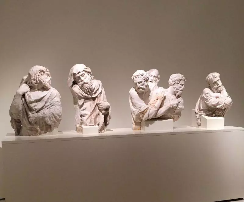 Statues on display at the museum