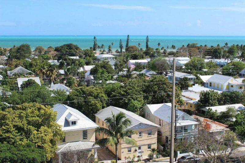 View of Key West from the top of the lighthouse