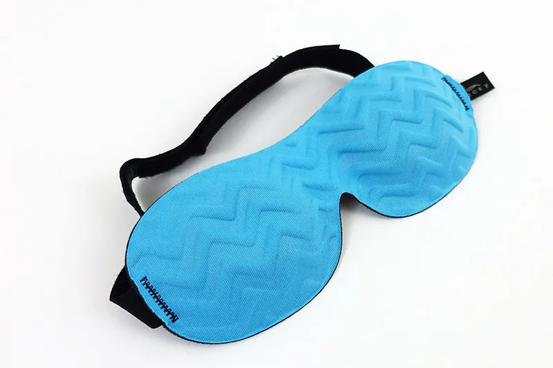 Blue contoured sleep mask