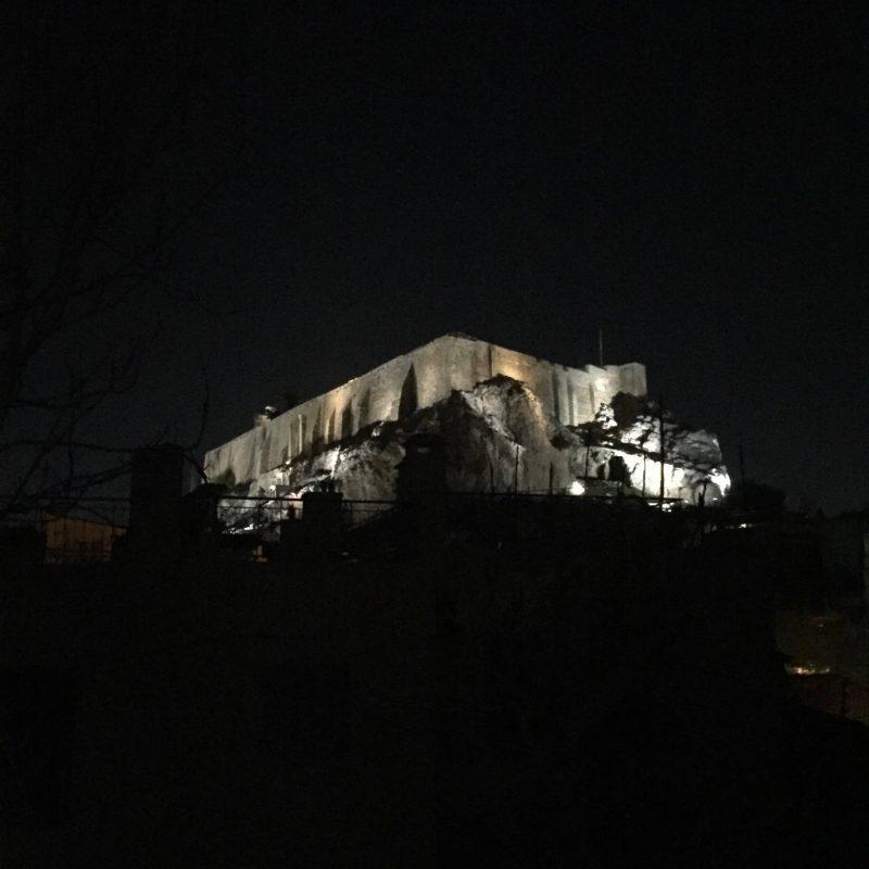View of the Parthenon from my AirBnb
