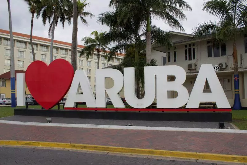 I Love Aruba sign