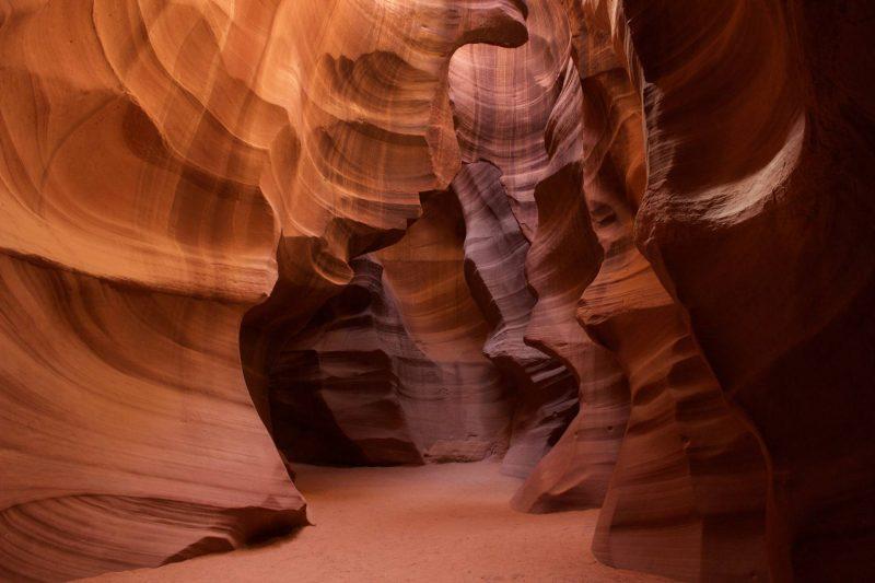 View upon entering Upper Antelope Canyon