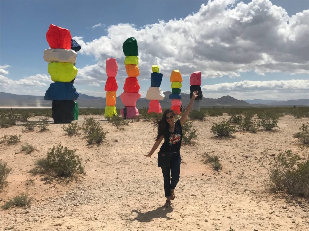 How to Visit Seven Magic Mountains in Las Vegas, Nevada Jen on a Jet