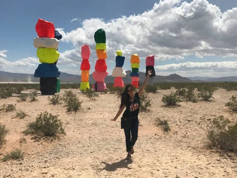 Seven Magic Mountains art installation