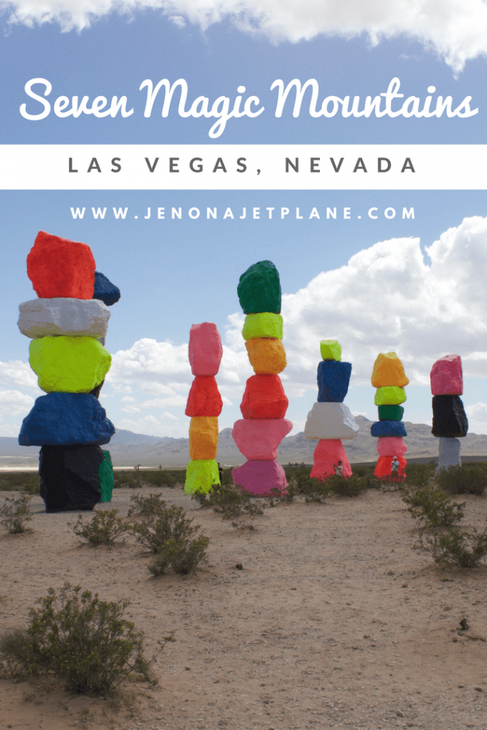 How to Visit Seven Magic Mountains in Las Vegas, Nevada Jen on a Jet