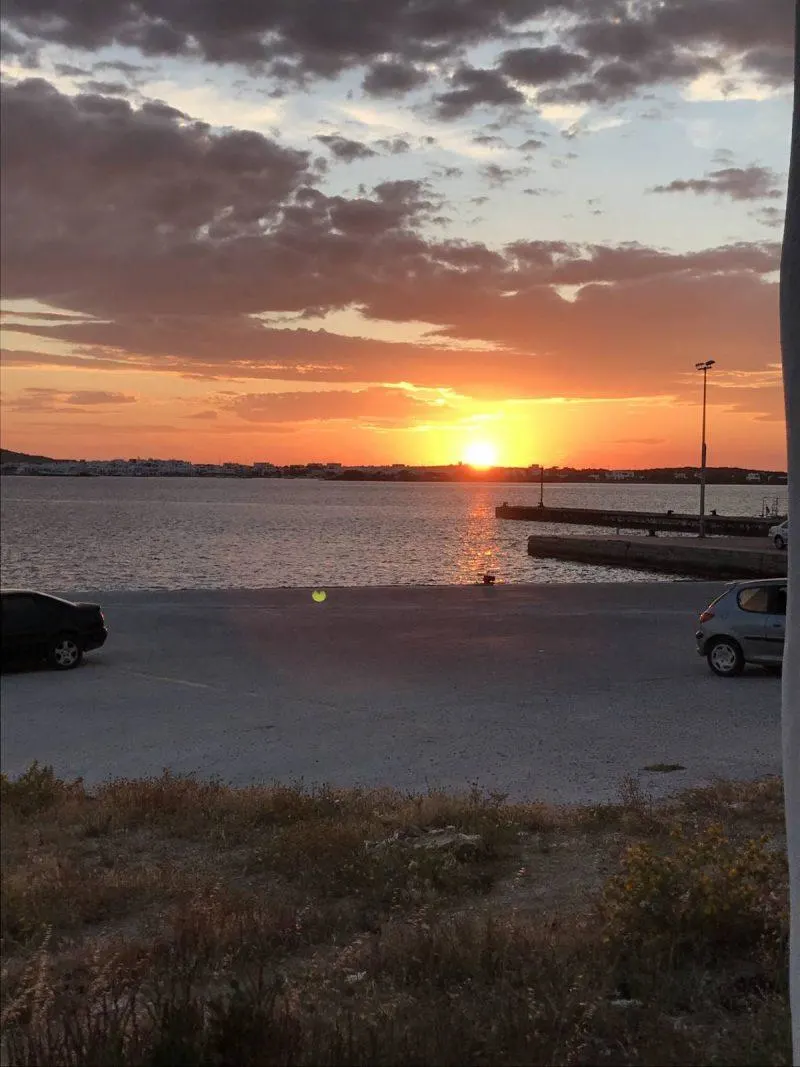 Sunset over the ocean