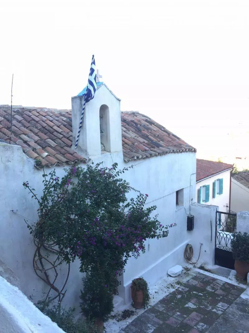 Church on the way into Anafiotika