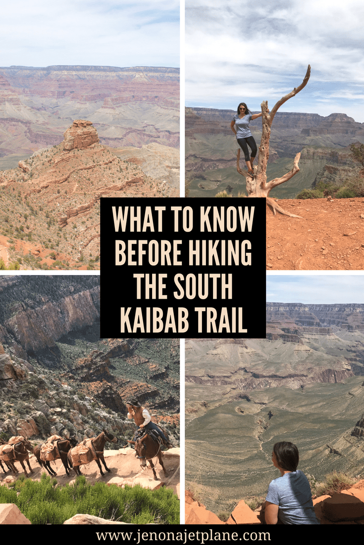 What to know before hiking the South Kaibab Trail in the Grand Canyon South Rim, USA.