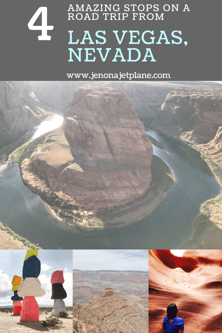 Las Vegas is a great starting point for a West Coast road trip. See the best of Arizona, Utah and Nevada with this itinerary, including Zion National Park, Antelope Canyon and the Grand Canyon. There are so many beautiful places in the USA. Pin this to your travel board for a future visit to Las Vegas, Nevada.