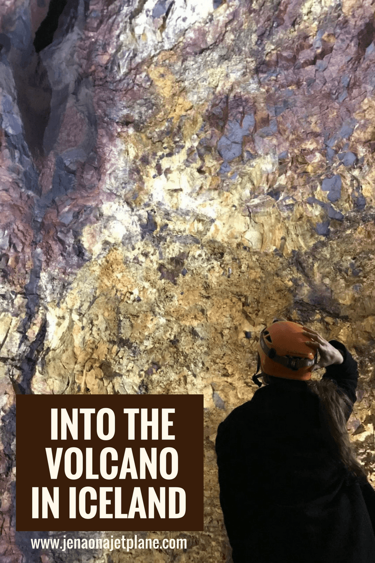 The Thrihnukagigur volcano in Iceland is a bucket list item. It is the only place in the world where you can enter a preserved magma chamber. Go inside a dormant volcano as part of your ultimate Iceland bucket list. Don't miss this adventure when in Iceland, save to your travel board for inspiration.