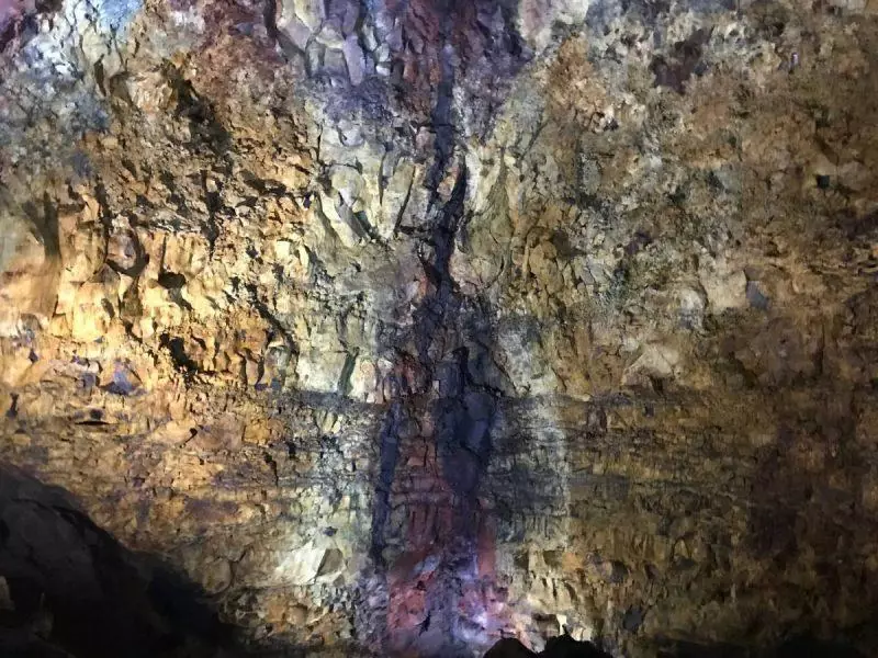 inside a volcano in Iceland 