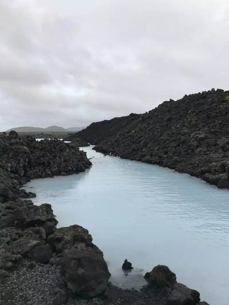 View entering the Blue Lagoon