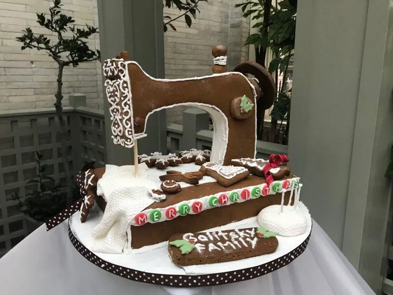 Gingerbread sewing machine