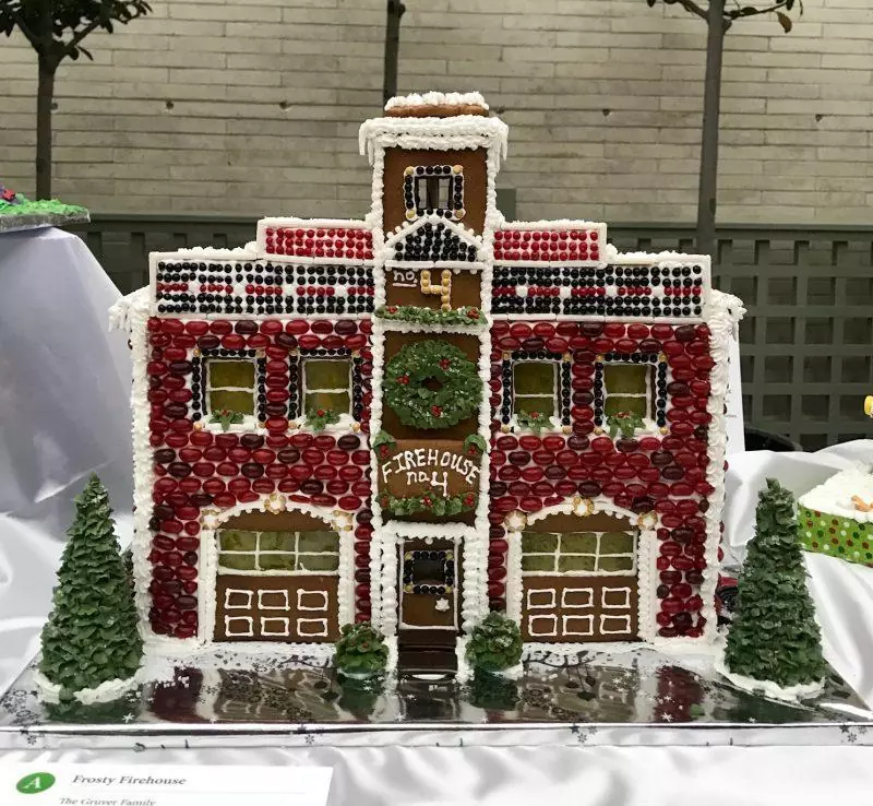 Gingerbread fire house