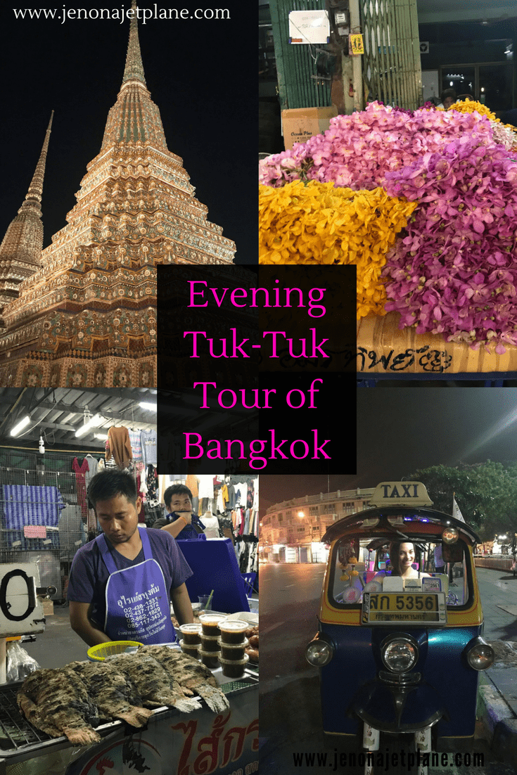 Take an evening tuk-tuk tour of Bangkok and see the city at night. Explore temples, try the best Pad Thai in the city and visit the flower market on this 4-hour tour with Expique. Save to your travel board for inspiration.