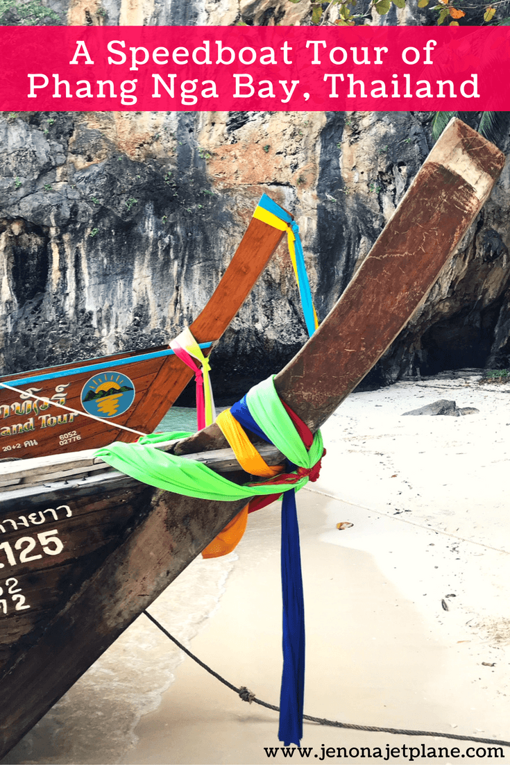 The best way to explore Phang Nga Bay is on a speedboat tour from Phuket, Thailand. This makes the perfect day trip for those looking to kayak, explore sea caves and have a little adventure. Pin to your travel board for inspiration! #thailandactivities #visitthailand #visitasia #travelasia #wanderlust