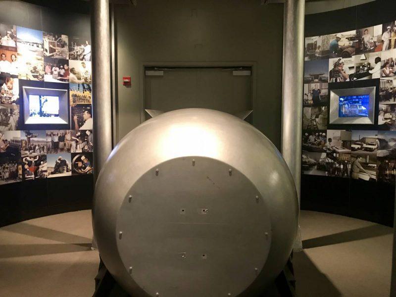 Nuclear warhead on display