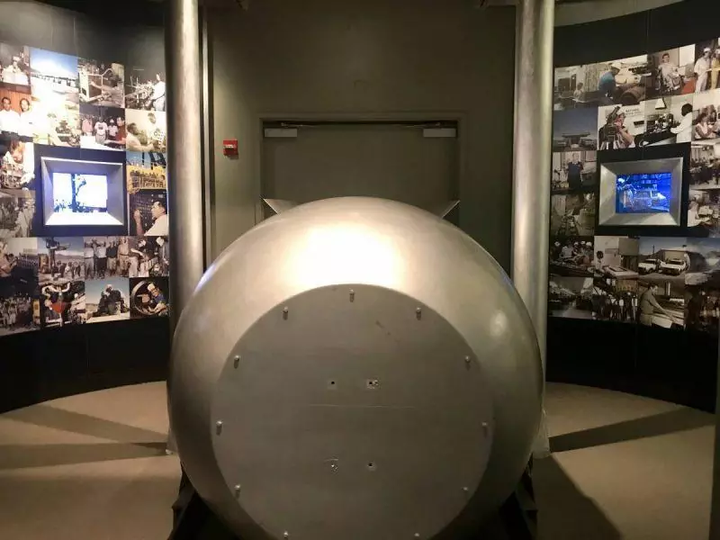 Nuclear warhead on display