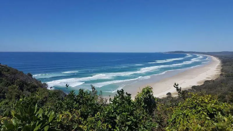 Byron Bay beaches from above