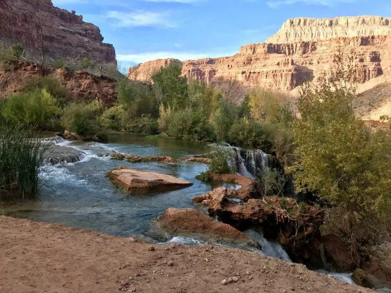 View of the waterfalls 