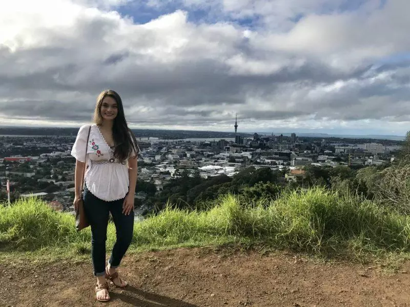 View of the Sky Tower at Mt. Eden