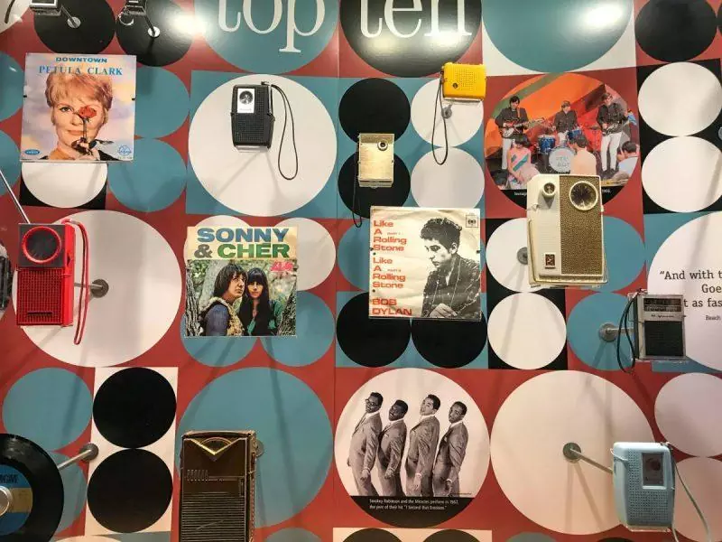 Music display at the Woodstock Museum