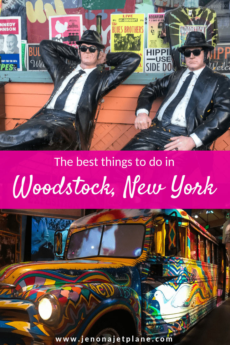 Want to visit Woodstock, New York? This hippie town has a lot to see, from the world's largest kaleidoscope to the site of the 1969 Woodstock Festival. Here are the best things to do in Woodstock, NY. Save to your travel board for inspiration! #woostock #woodstocknewyork #musicfestival #woodstocknythingstodo #woodstock1969 #nycdaytrip