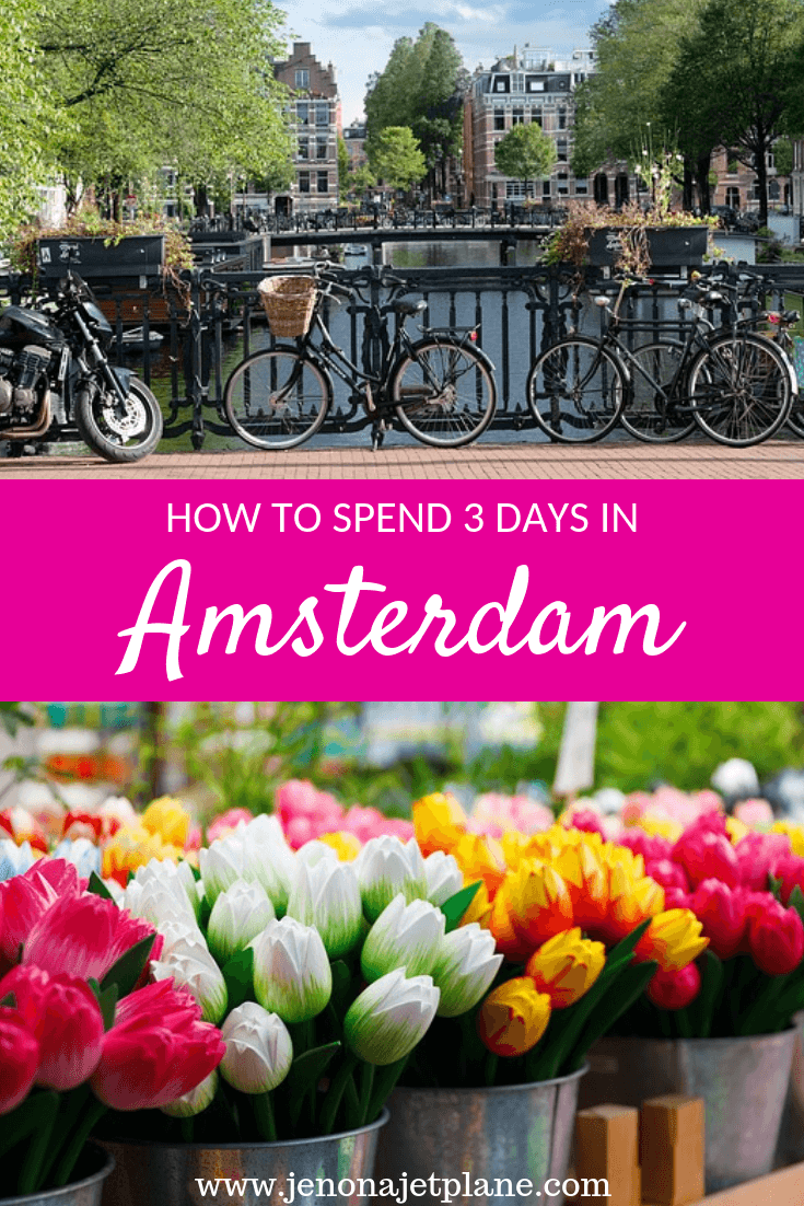 Looking for the best way to spend 3 days in Amsterdam? From the Anne Frank House and Museum to taking a canal cruise, here are the must-see attractions that should be on your list. Save to your travel board for inspiration. #amsterdam #thenetherlands #amsterdamtravel #traveltips #amsterdamitinerary #europetrip #europetravel