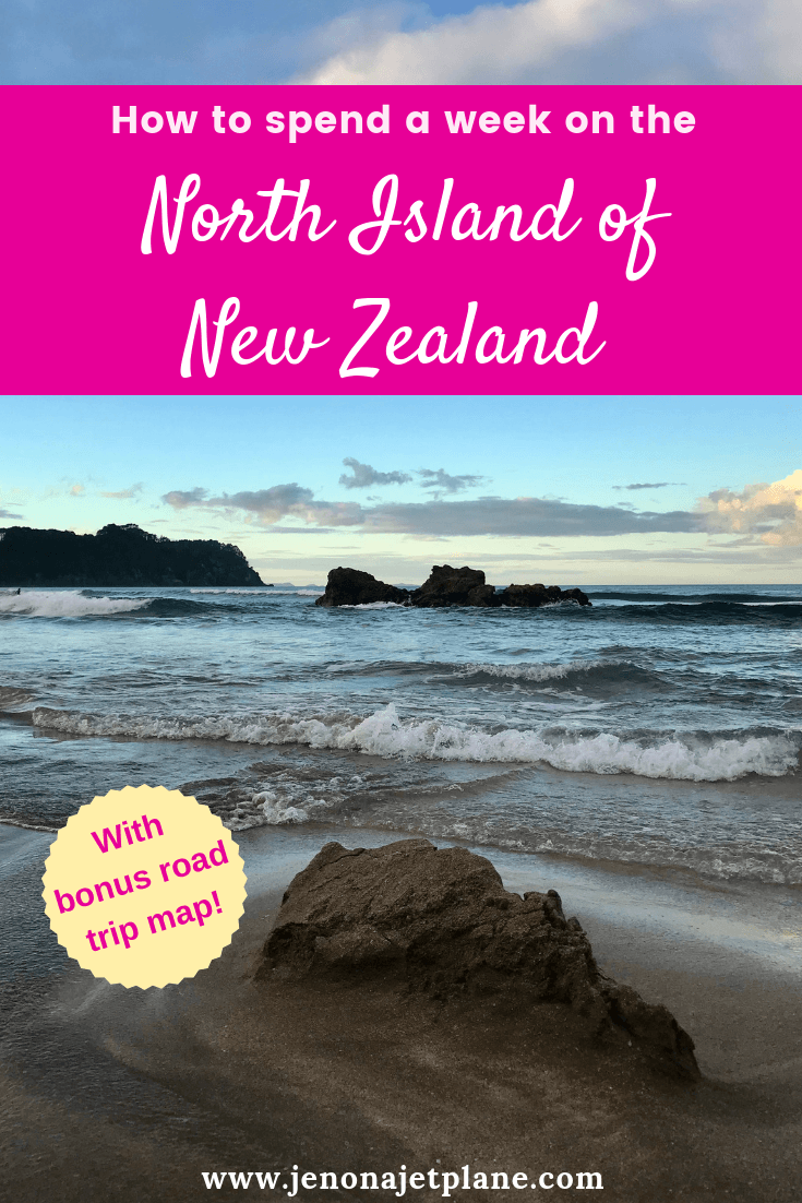 Want to know how to spend one week in the North Island of New Zealand? From hot water beaches to glowworm caves, here's everything you can't miss -- self-guided road trip map included! Save to your travel board for future reference. #newzealand #newzealandnorthisland #newzealandtravel #thingstodoinNewZealand #travelnewzealand #hotwaterbeach #coromandel