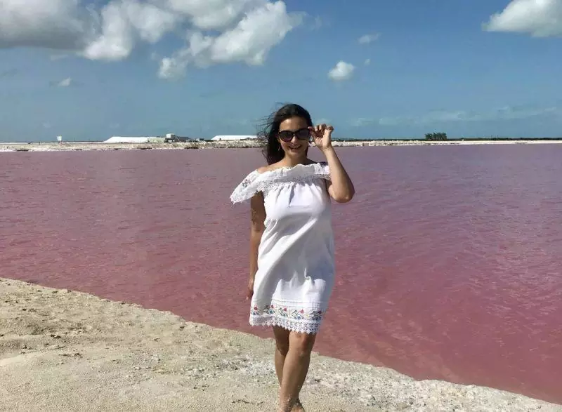 Standing by the shoreline