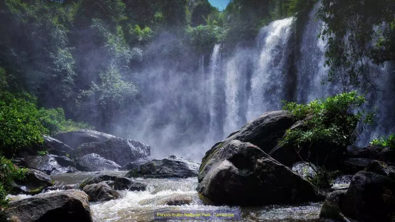 Waterfall outside of Siem Reap