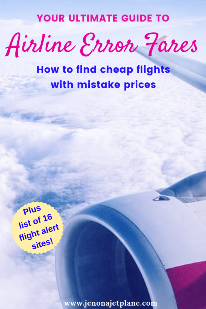 All About Airline Error Fares How to Book Cheap Flights With Mistake