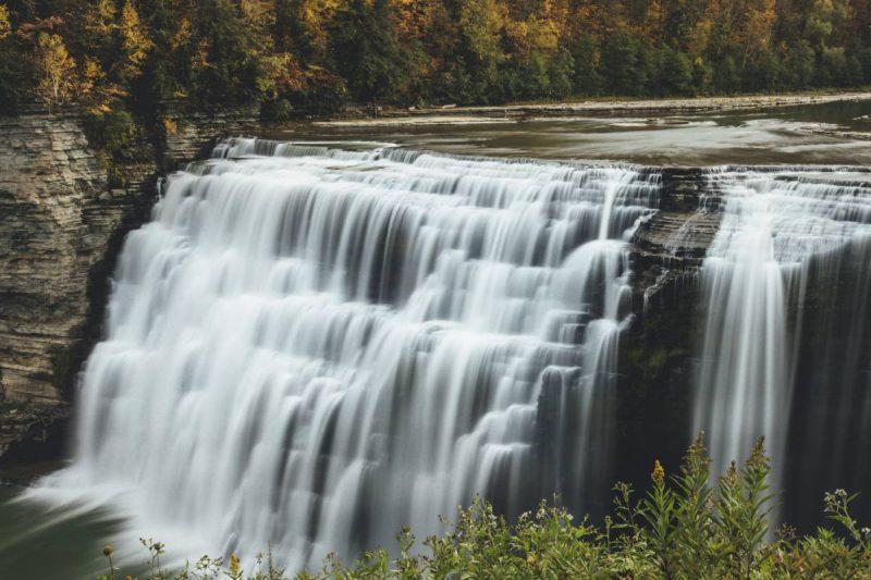 Waterfall with long exposure