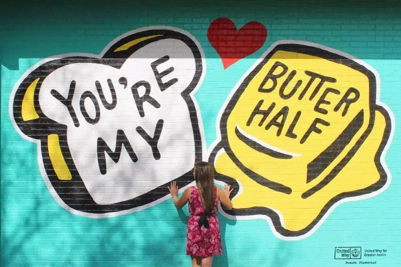 Butter Half Mural Austin