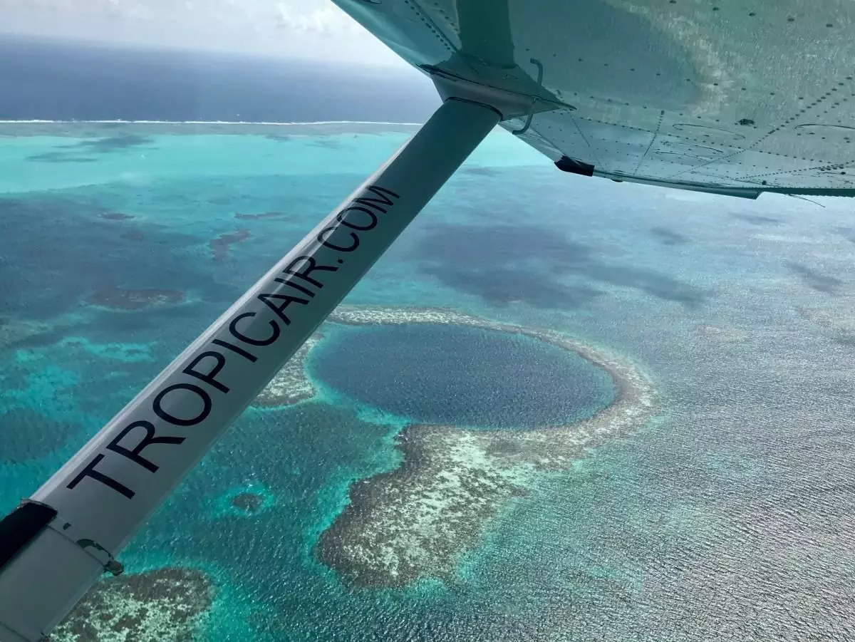 Great Blue Hole from above