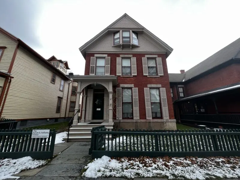 Susan B. Anthony house exterior in Rochester, NY