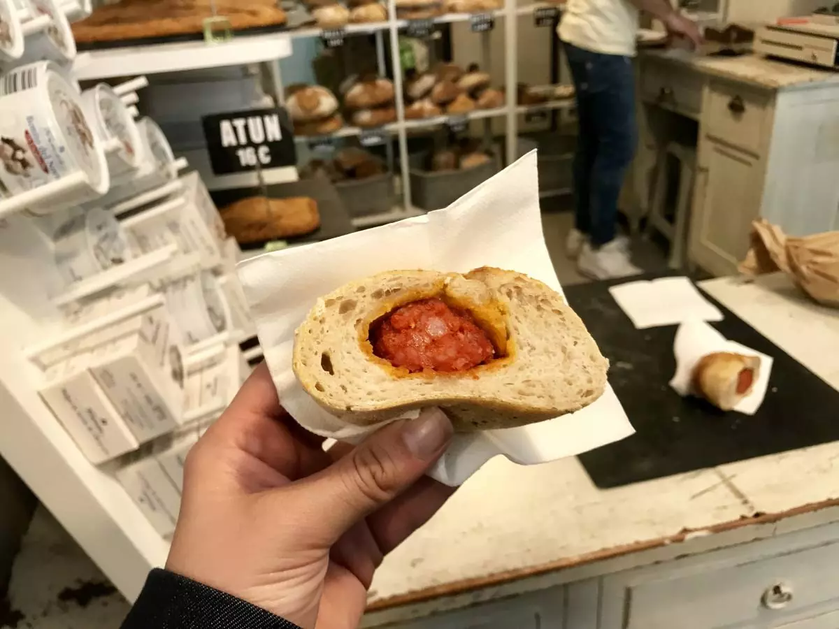 Eating Choripan with Devour Tours Madrid