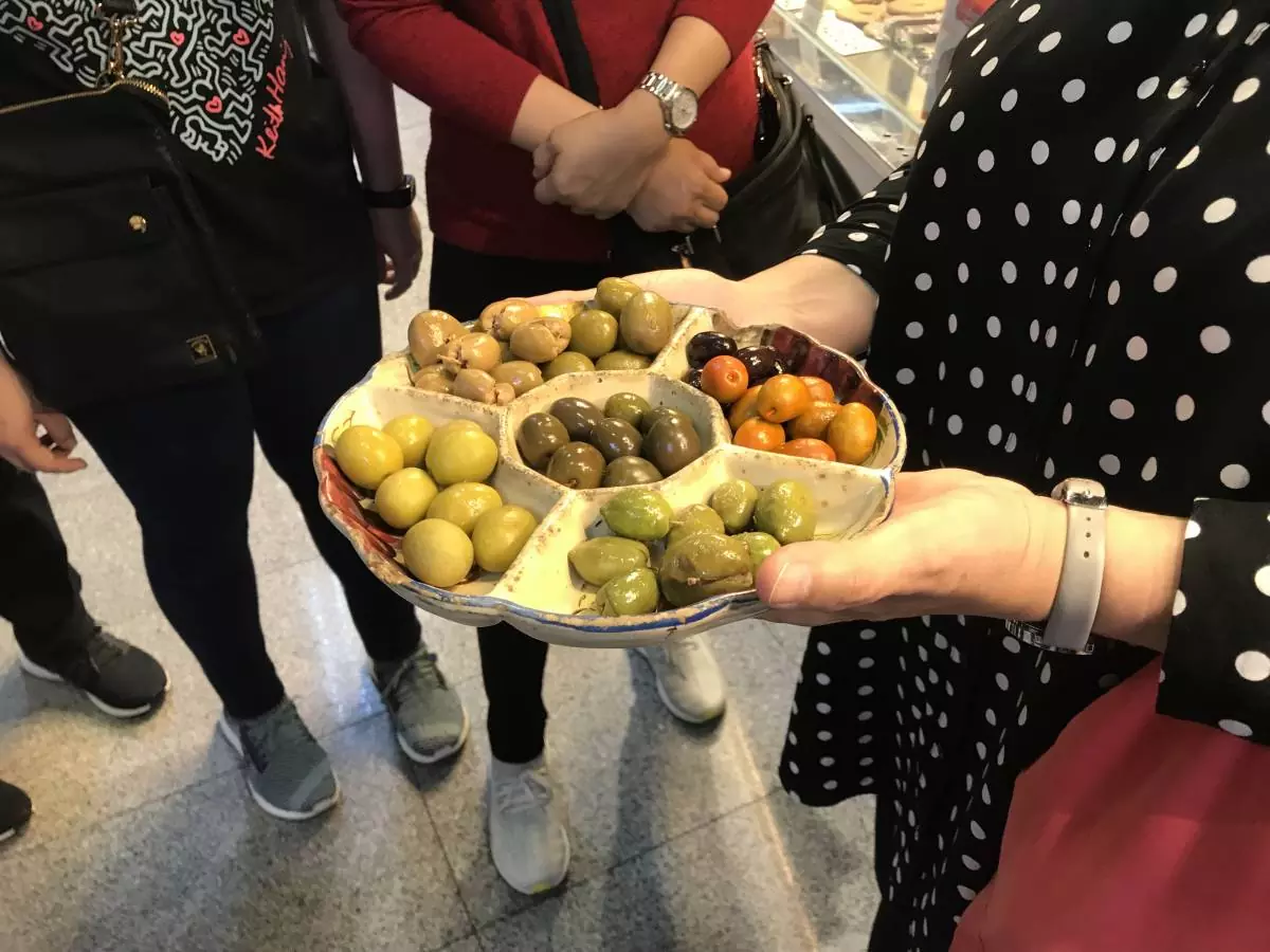 Olives at a local market