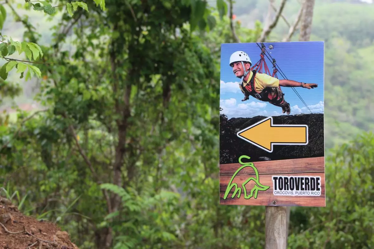 Sign at Toro Verde Puerto Rico