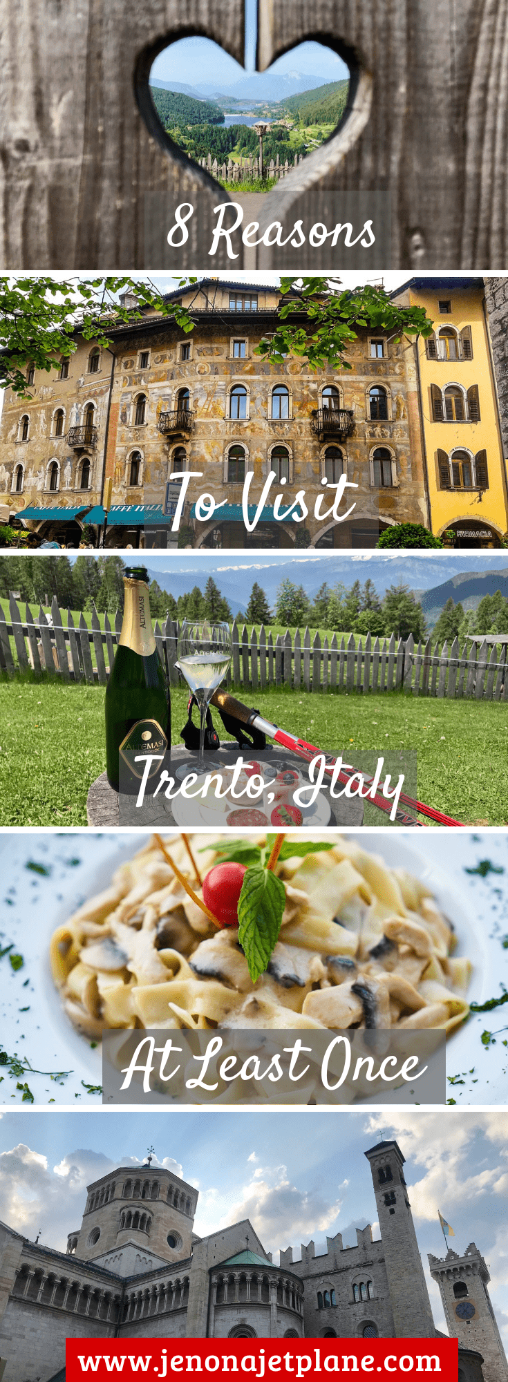 Thinking about visiting Trento, Italy? From its award winning Trento Doc brand to untouched natural experiences, here are 8 reasons why you need to add Trento, Italy to your bucket list! #trentoitaly #italytravel #bucketlist