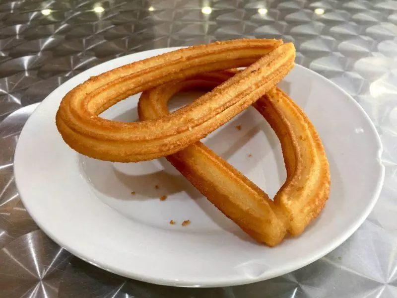 Churros on a plate