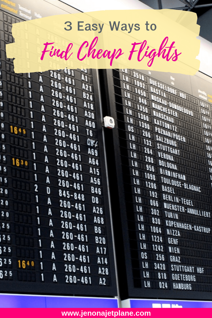 Want to find the best flight deals? These 3 easy, foolproof strategies will get you anywhere in the world for less, guaranteed! #cheapflights #budgettravel #travelonabudget #travelhacking #traveltips