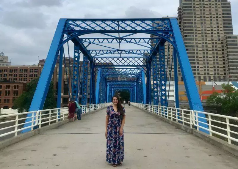 Blue Bridge in Grand Rapids