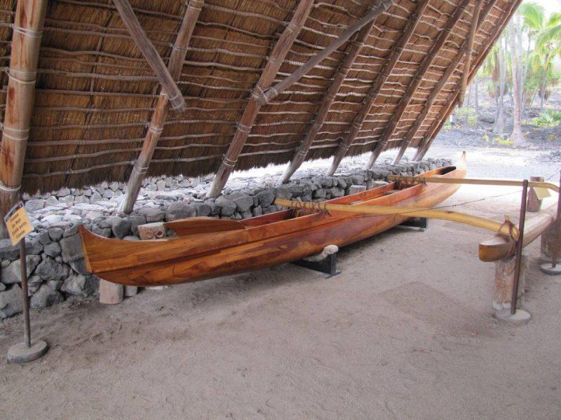 Canoe at an outdoor museum