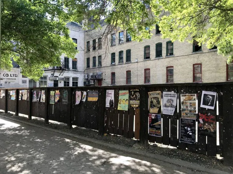 Posters for festivals on display